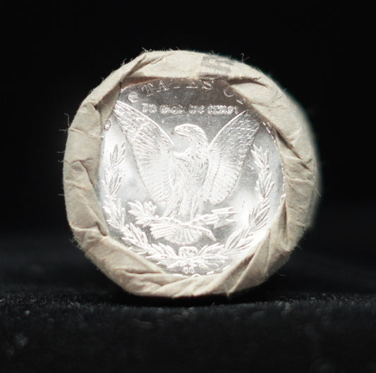 1895 & CC $10 Morgan Silver Dollar Sealed Bank Roll GEM BU/BU