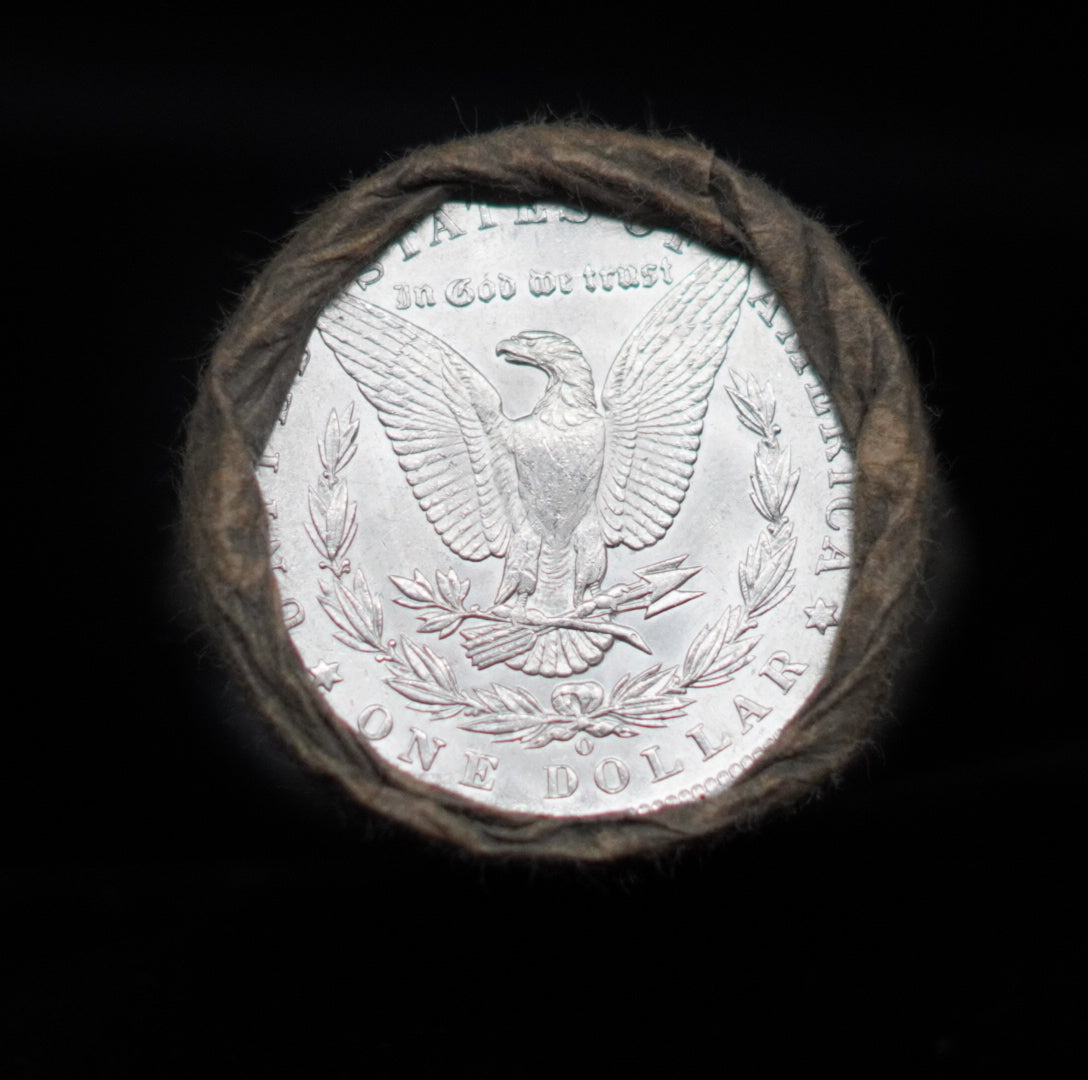 O & O $10 Morgan Silver Dollar Sealed Bank Roll — GEM BU/BU