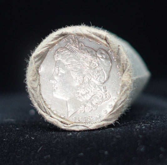 1878 & 1892 $10 Morgan Silver Dollar Sealed Bank Roll — GEM BU/BU