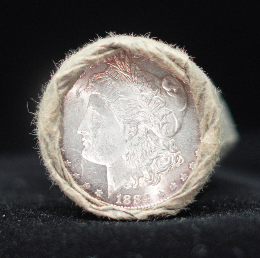 1884 & 1885 $10 Morgan Silver Dollar Sealed Bank Roll — GEM BU/BU