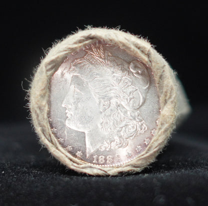 1884 & 1885 $10 Morgan Silver Dollar Sealed Roll — GEM BU/BU
