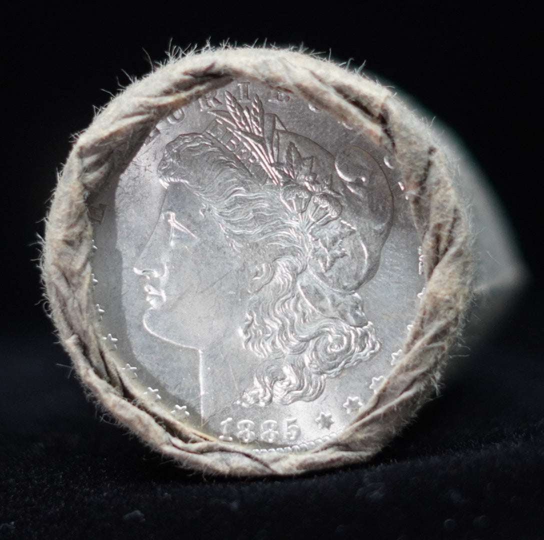 1884 & 1885 $10 Morgan Silver Dollar Sealed Bank Roll — GEM BU/BU