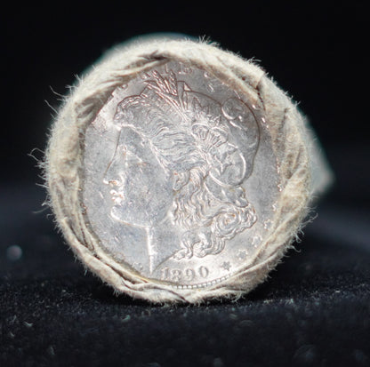 1890 & 1891 $10 Morgan Silver Dollar Sealed Roll — GEM BU/BU