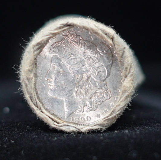 1890 & 1891 $10 Morgan Silver Dollar Sealed Bank Roll — GEM BU/BU