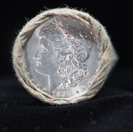 1892 & CC $20 Morgan Silver Dollar Sealed Bank Roll GEM BU/BU