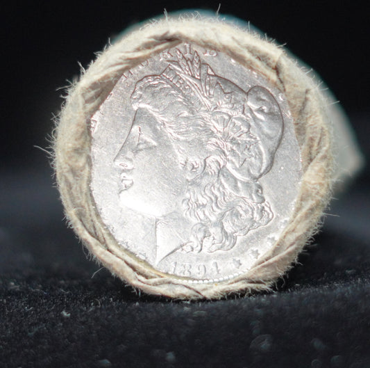 1894 & 1894 $20 Morgan Silver Dollar Sealed Bank Roll — GEM BU/BU