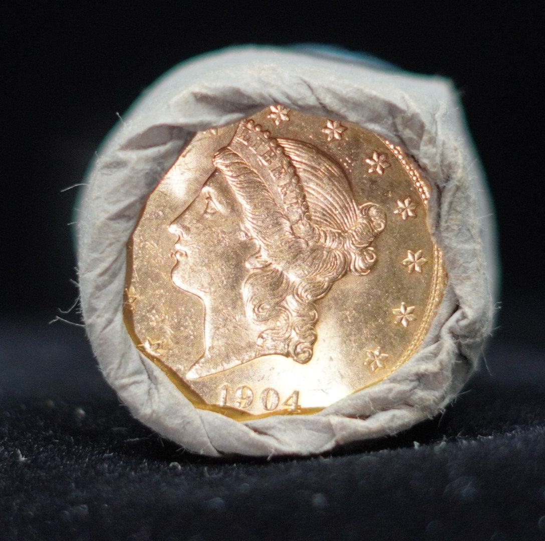 Roll of 5 QTY $20 Mixed Gold GEM BU/BU