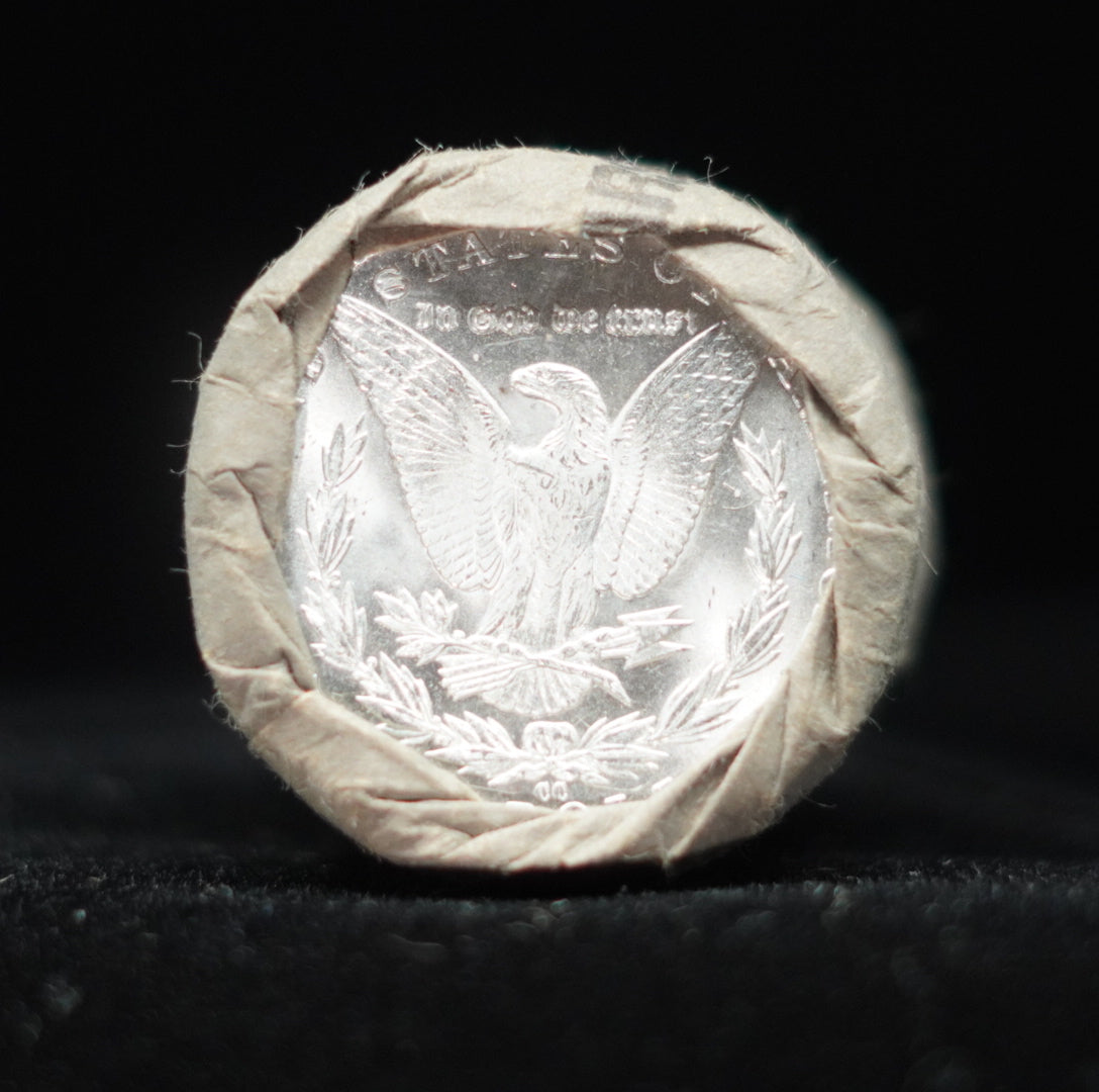 CC & CC Ends $20 Morgan Silver Dollar Sealed Bank Roll GEM BU/BU