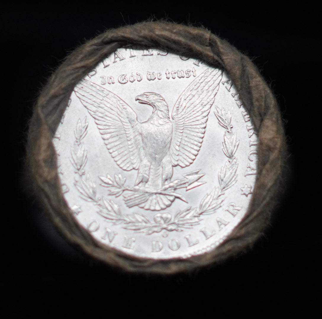 O & O $10 Morgan Silver Dollar Sealed Bank Roll — GEM BU/BU